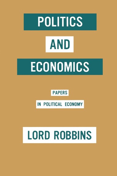 bokomslag Politics and Economics