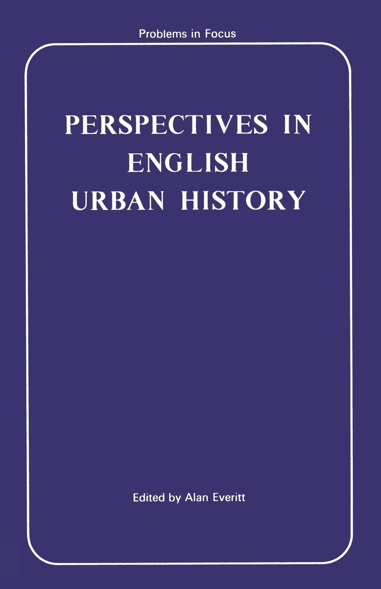 Perspectives in English Urban History 1