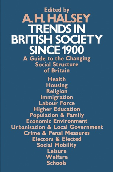 bokomslag Trends in British Society since 1900