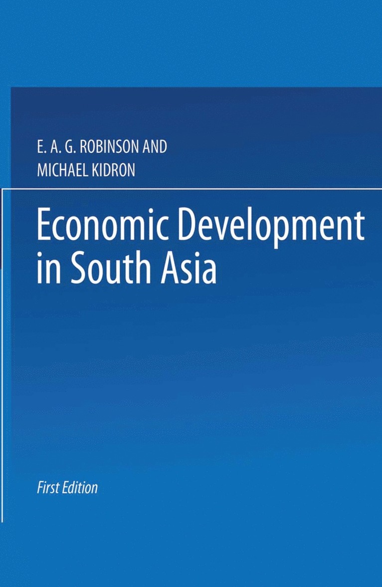 Economic Development in South Asia 1