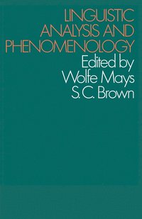 bokomslag Linguistic Analysis and Phenomenology