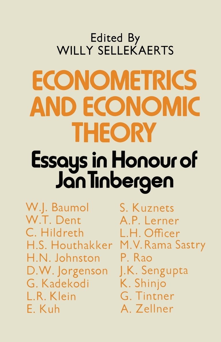 Econometrics and Economic Theory 1