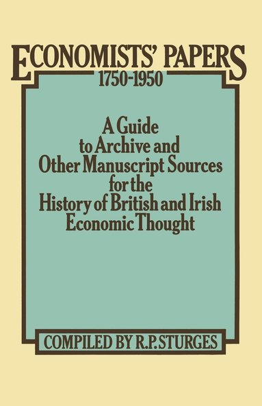 bokomslag Economists Papers 17501950