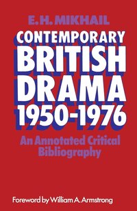 bokomslag Contemporary British Drama 19501976