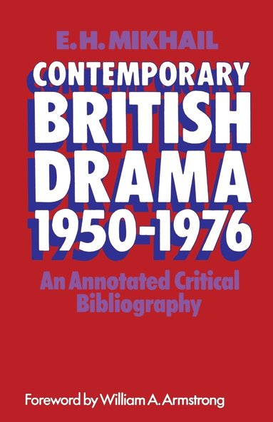 bokomslag Contemporary British Drama 19501976