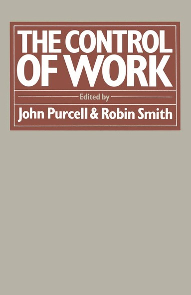 John Purcell, Robin Smith - Control of Work, Häftad