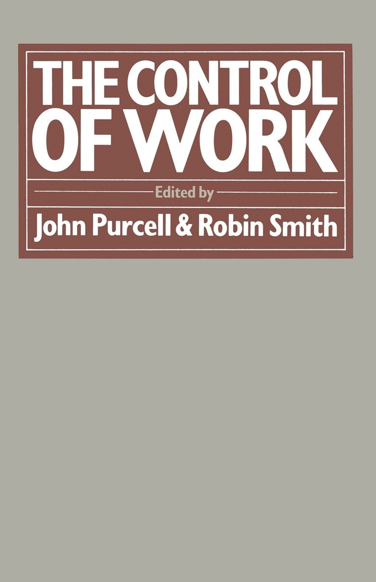 The Control of Work 1
