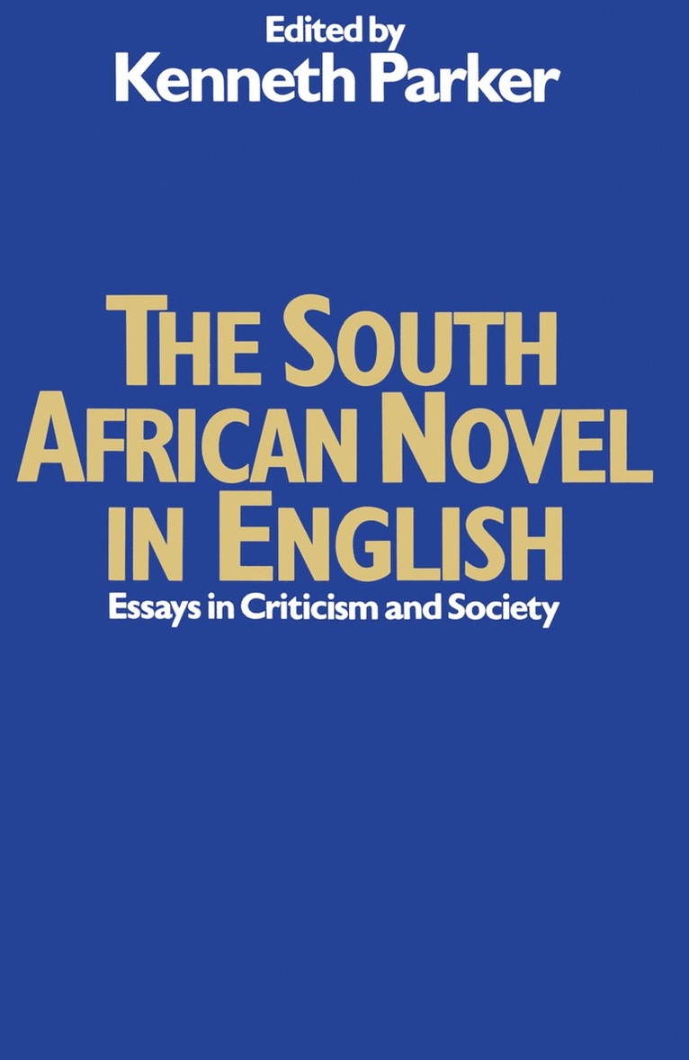 Kenneth Parker - South African Novel in English, Häftad