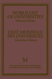 bokomslag World List of Universities / Liste Mondiale des Universites
