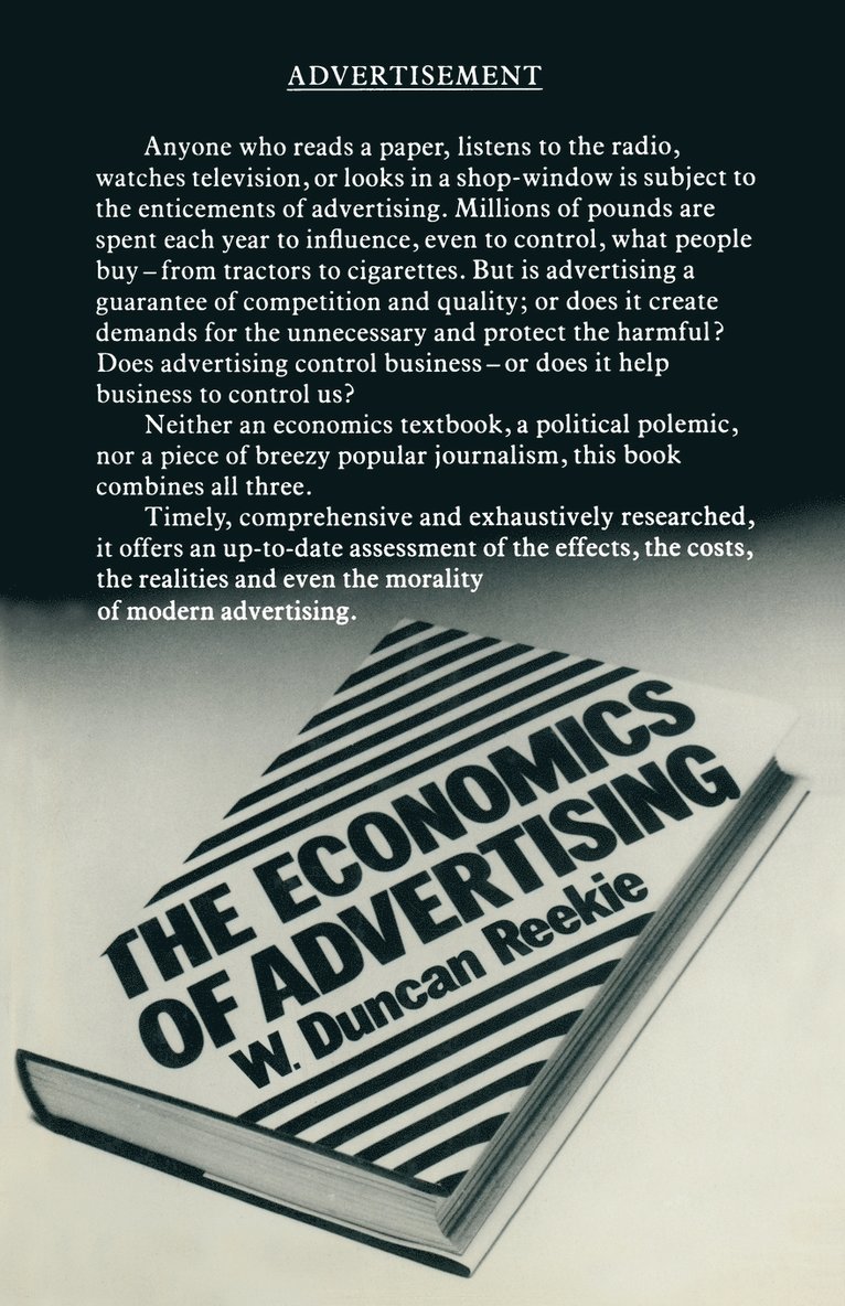 The Economics of Advertising 1