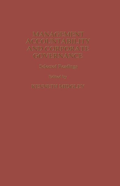 bokomslag Management Accountability and Corporate Governance