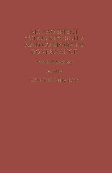 bokomslag Management Accountability and Corporate Governance