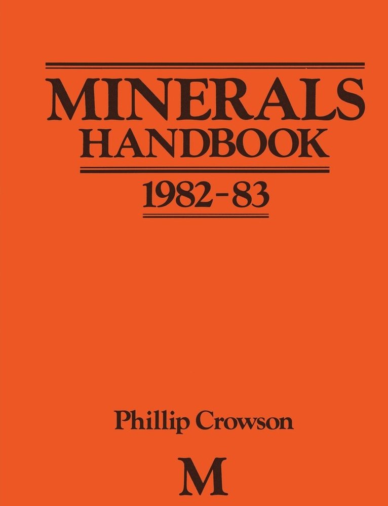 Phillip Crowson - Minerals Handbook 1982–83, Häftad