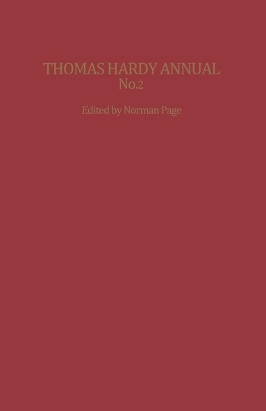 bokomslag Thomas Hardy Annual No. 2