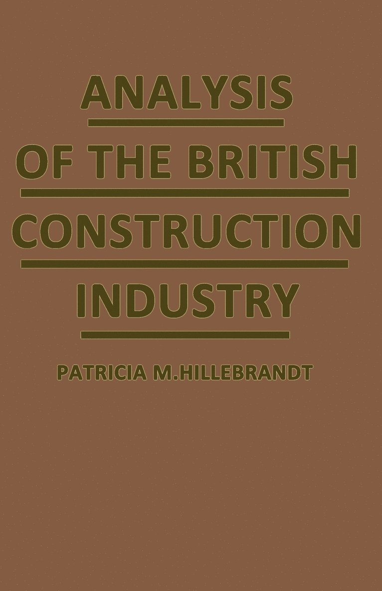 Analysis of the British Construction Industry 1