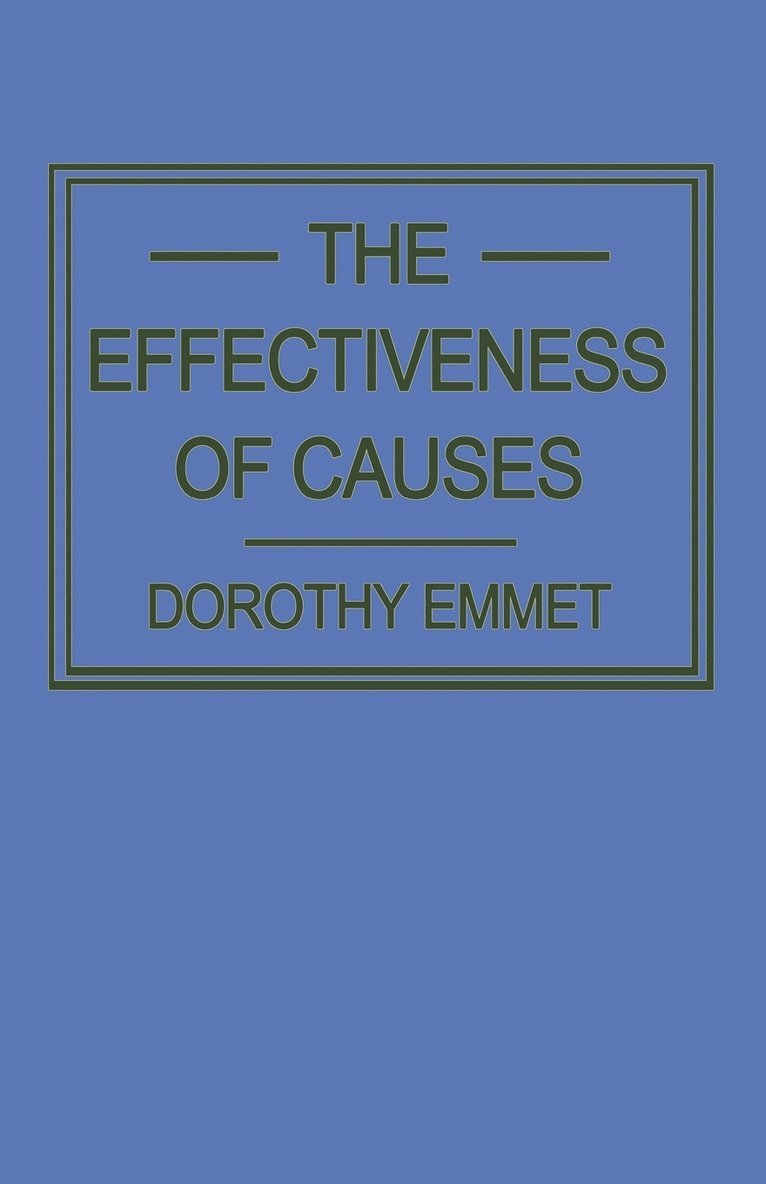 The Effectiveness of Causes 1