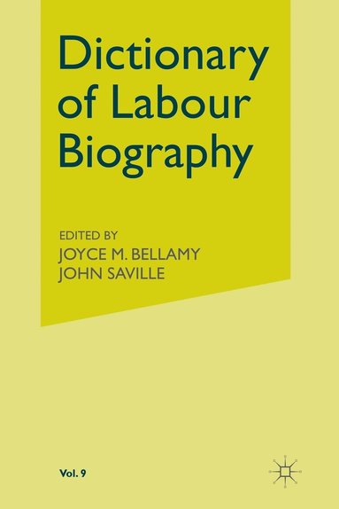 bokomslag Dictionary of Labour Biography