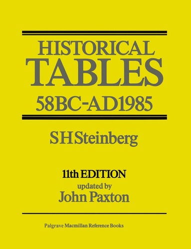 bokomslag Historical Tables