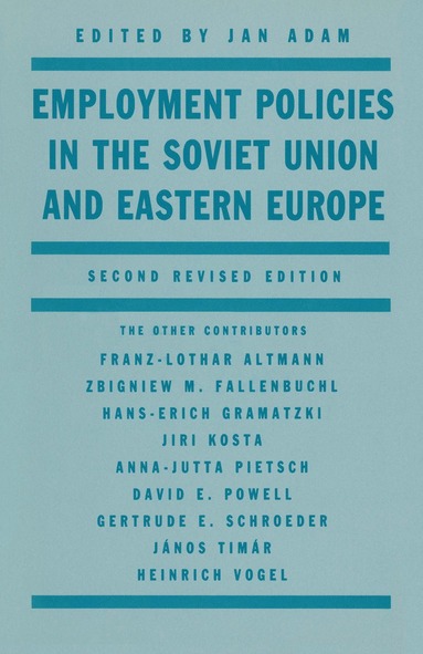 bokomslag Employment Policies in the Soviet Union and Eastern Europe