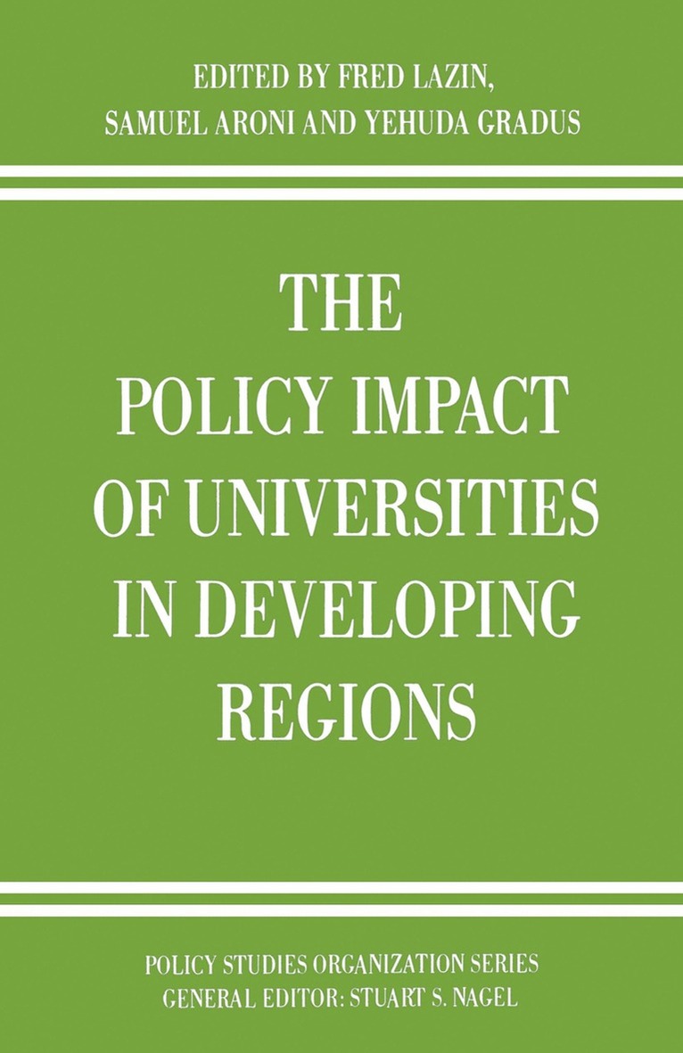 The Policy Impact of Universities in Developing Regions 1