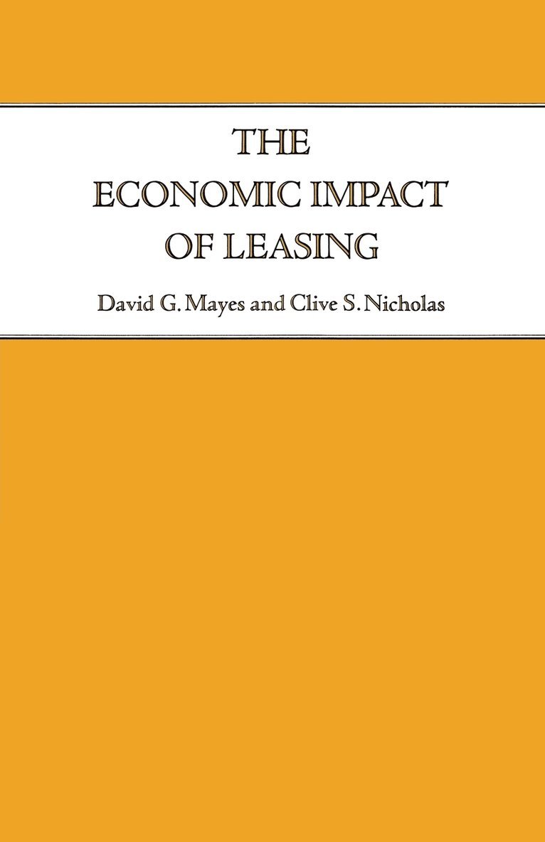 The Economic Impact of Leasing 1