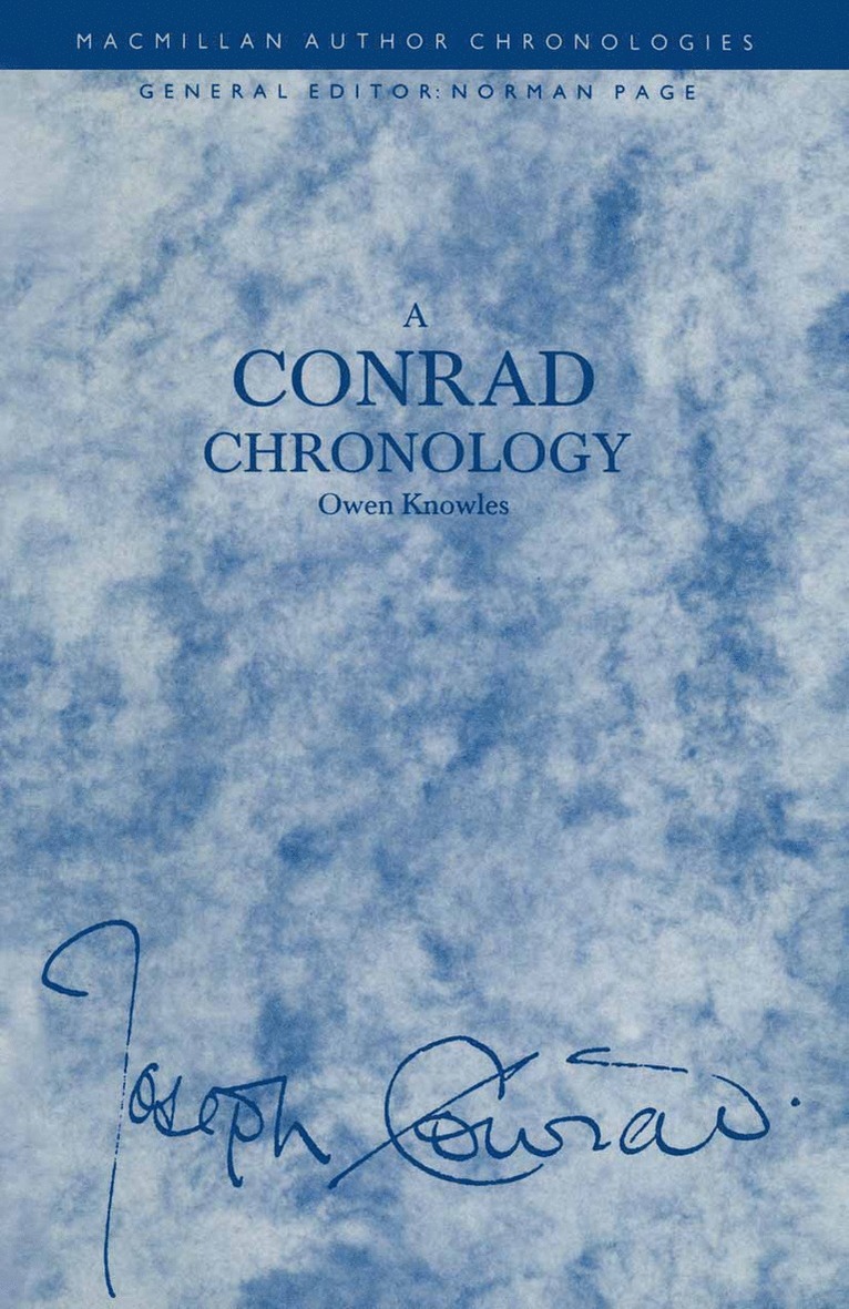 Conrad Chronology