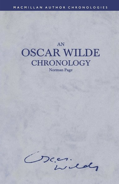 bokomslag Oscar Wilde Chronology