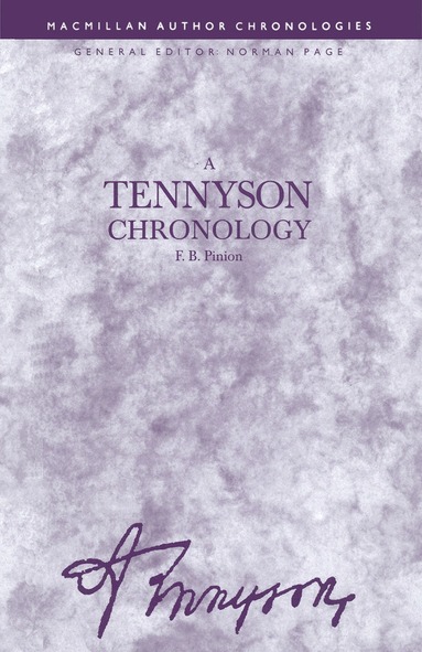 F B Pinion - Tennyson Chronology, Häftad