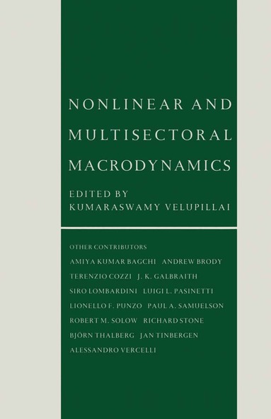 Kumaraswamy Velupillai - Nonlinear and Multisectoral Macrodynamics, Häftad