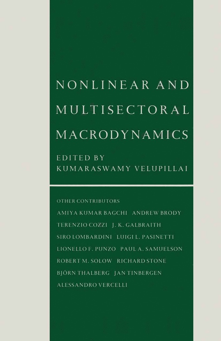 Kumaraswamy Velupillai - Nonlinear and Multisectoral Macrodynamics, Häftad