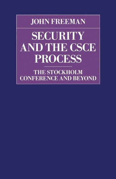 bokomslag Security and the CSCE Process