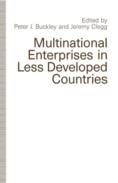 bokomslag Multinational Enterprises in Less Developed Countries