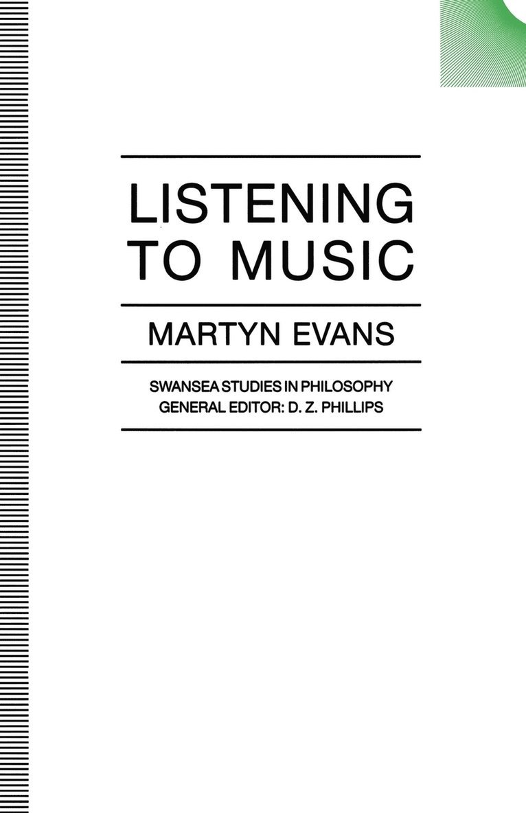 Martyn Evans - Listening to Music, Häftad