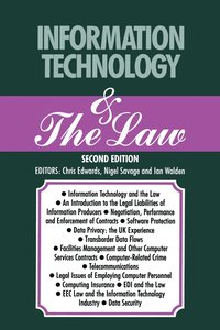 bokomslag Information Technology & The Law