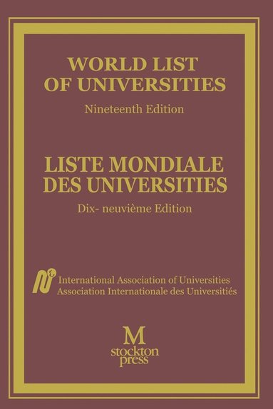 bokomslag World List of Universities / Liste Mondiale des Universites