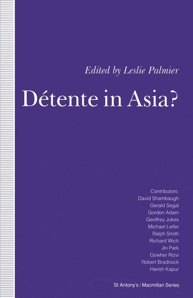 bokomslag Détente in Asia?