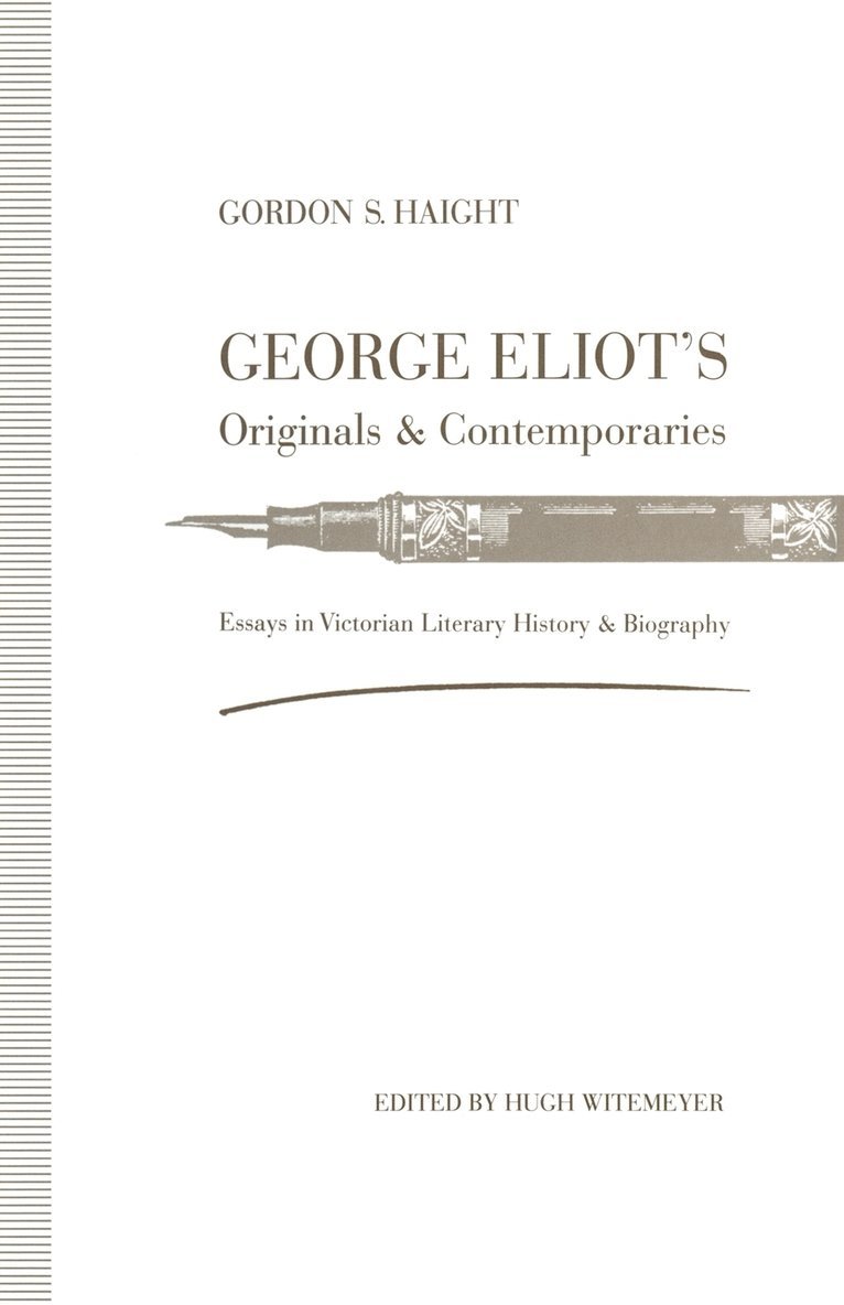George Eliots Originals and Contemporaries 1