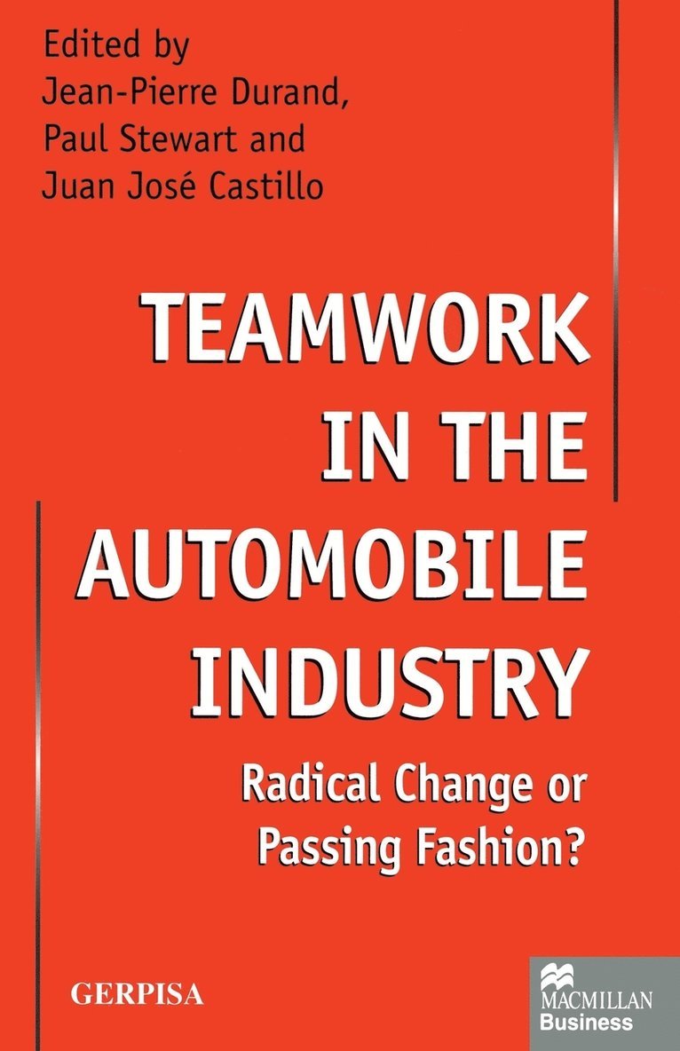 Teamwork in the Automobile Industry 1