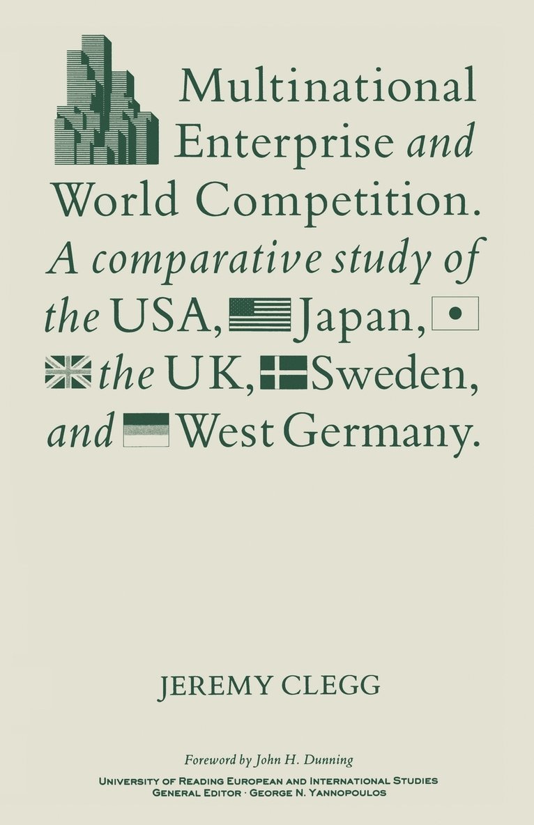 J. Clegg - Multinational Enterprise and World Competition, Häftad