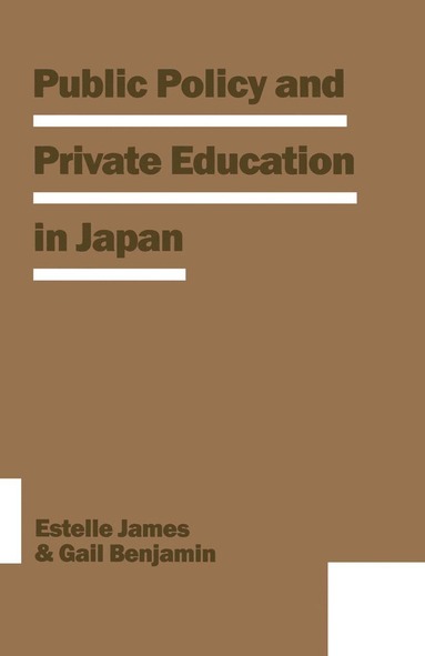 bokomslag Public Policy and Private Education in Japan