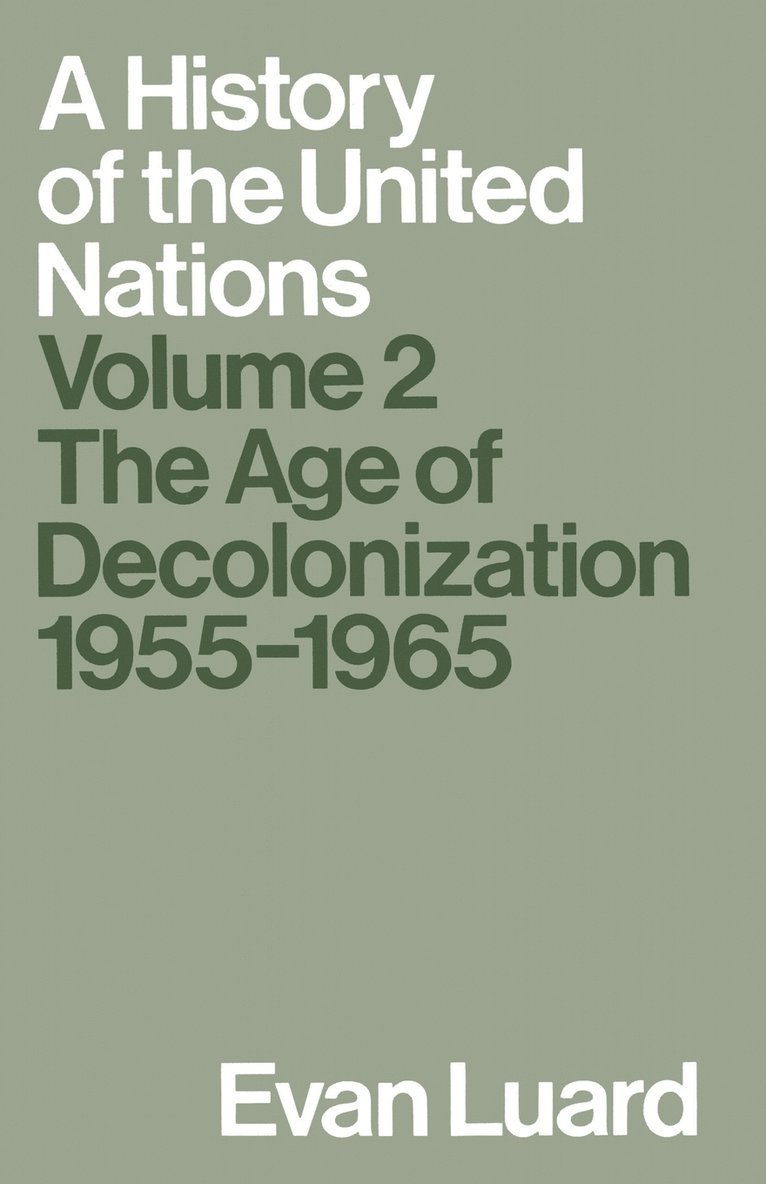 A History of the United Nations 1