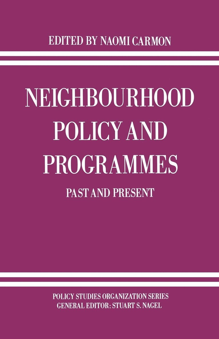 Neighbourhood Policy and Programmes 1