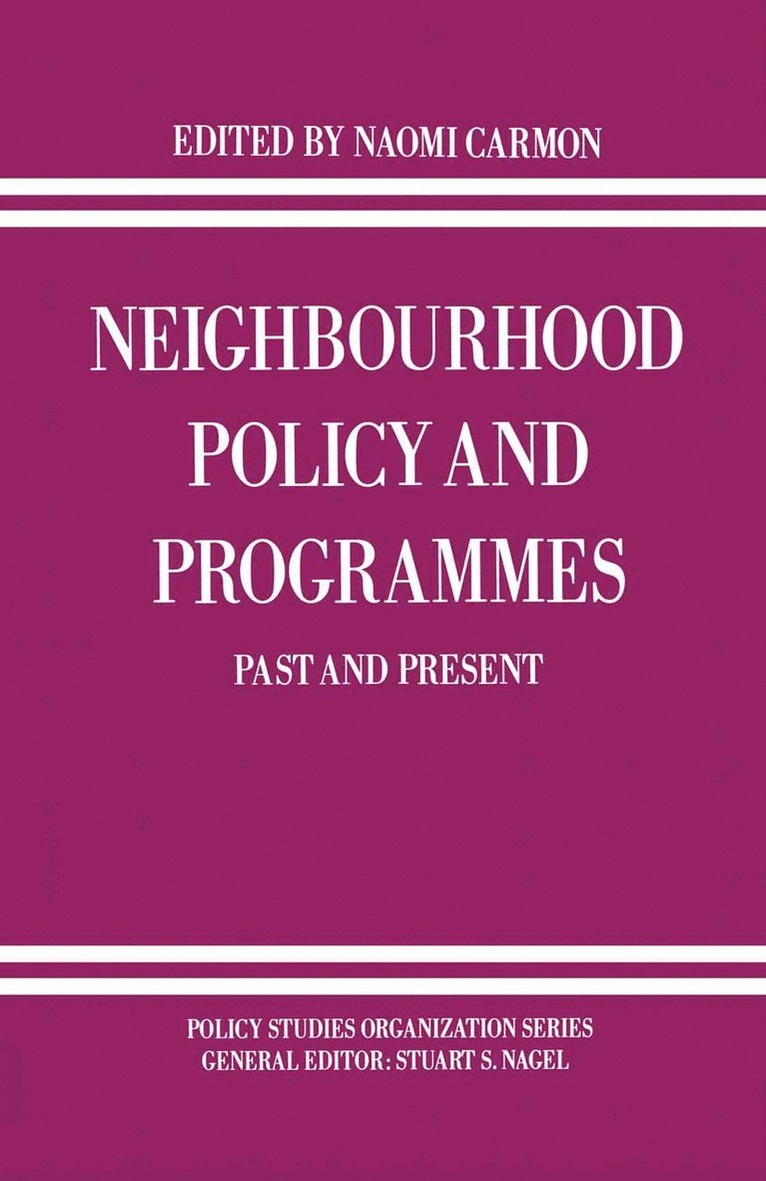 Neighbourhood Policy and Programmes 1