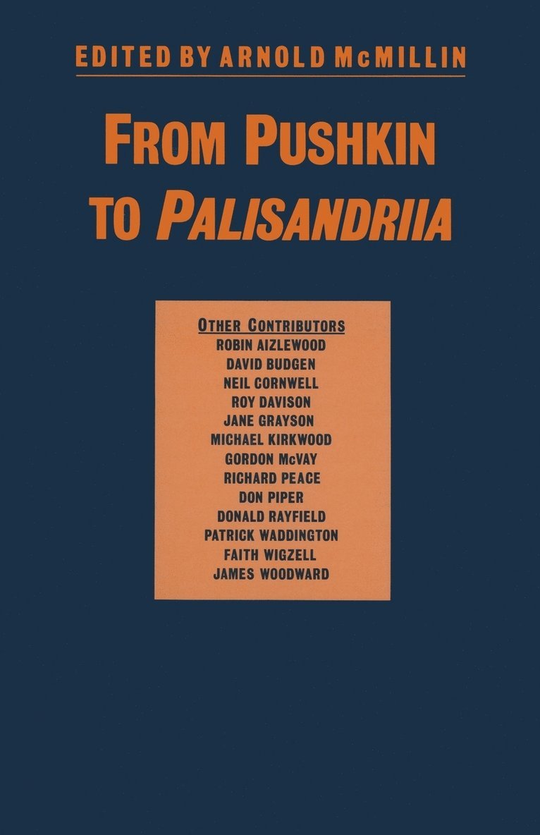 Arnold McMillin - From Pushkin to Palisandriia, Häftad