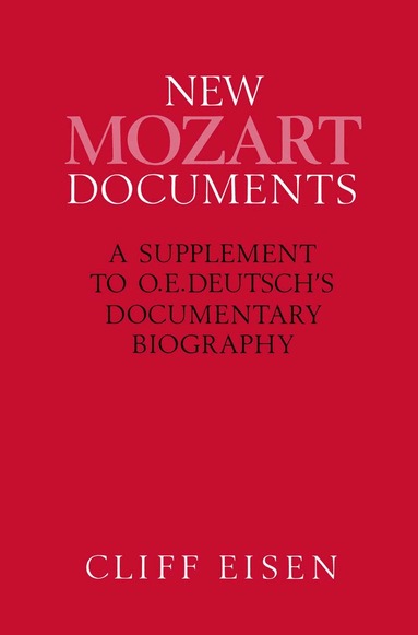 Cliff Eisen - New Mozart Documents, Häftad