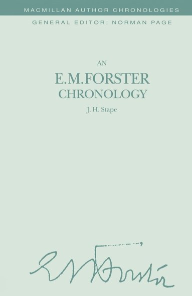 bokomslag An E. M. Forster Chronology