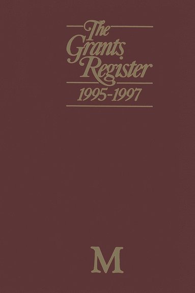 bokomslag The Grants Register 19951997