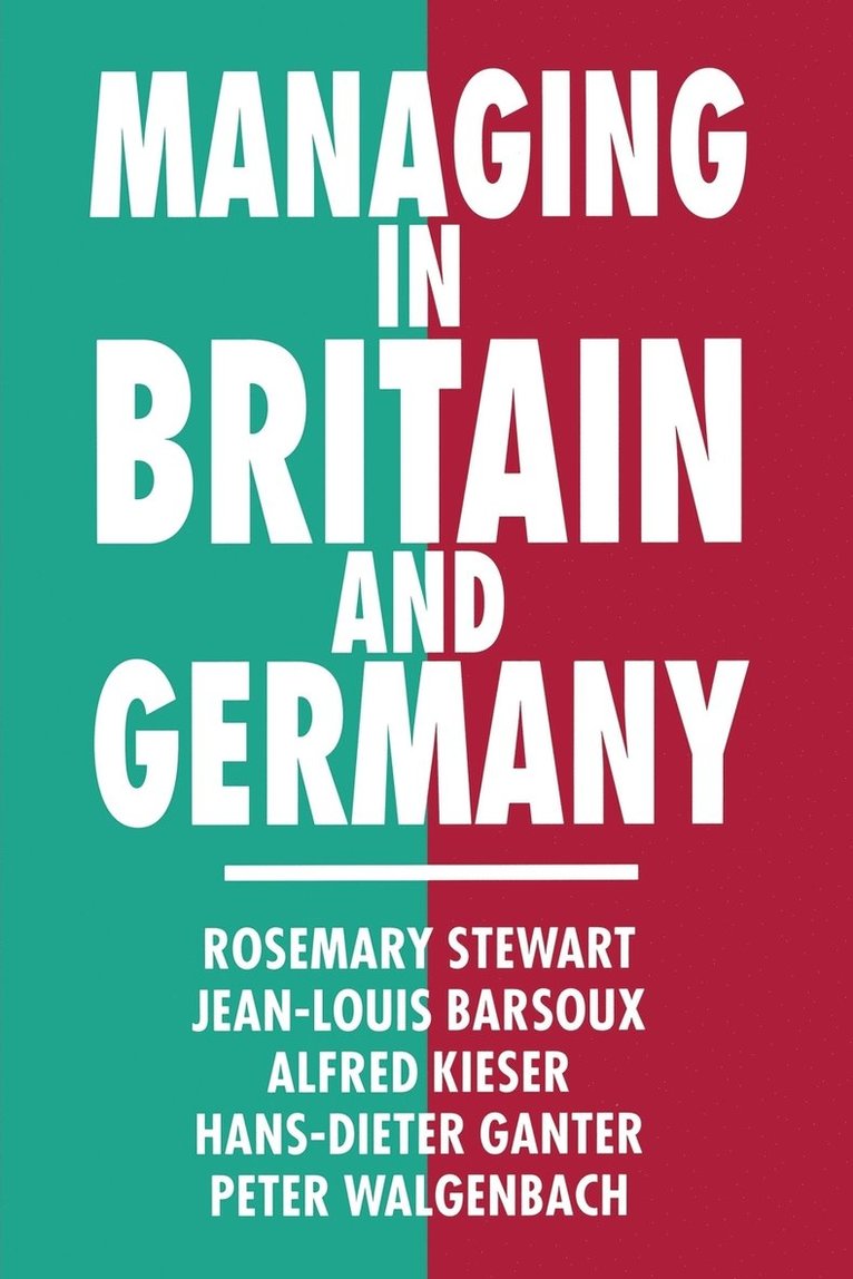 Managing in Britain and Germany 1