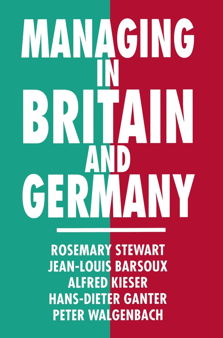 Managing in Britain and Germany 1