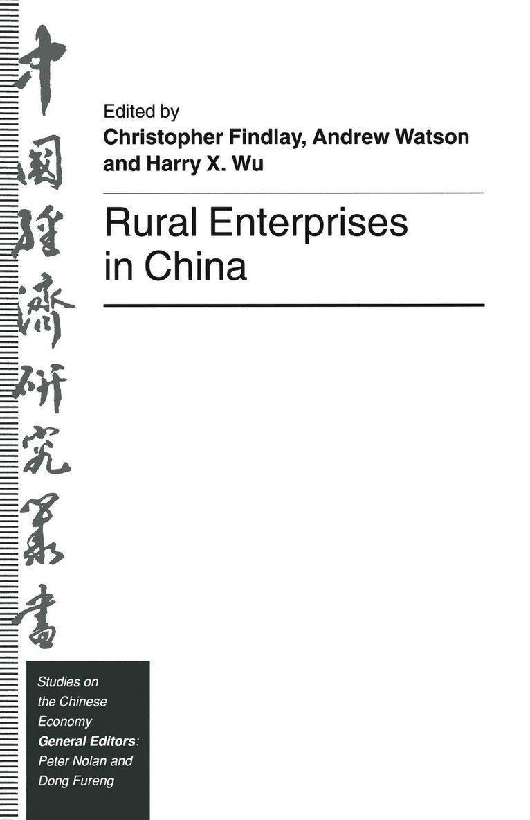 Harry X. Wu, Christopher Findlay, Andrew Watson, Harry X Wu - Rural Enterprises in China, Häftad
